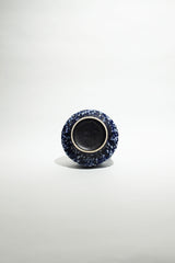 ES Keramik Vase Blue White Fat Lava Ceramics NR-74