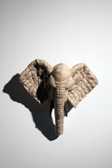 yuya inagawa handmade ELEPHANT-beige doll object ハンドメイド ゾウ-ベージュ-M