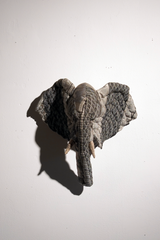 yuya inagawa handmade ELEPHANT-beige doll object ハンドメイド ゾウ-グレー-M