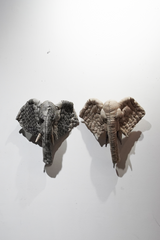 yuya inagawa handmade ELEPHANT-beige doll object ハンドメイド ゾウ-グレー-M