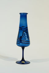 LIGHT GLASS VASE-34 NR-KR-206 Lauscha VINTAGE FLOWERVASE