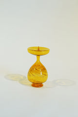 LIGHT GLASS-46 NR-KR-218 Lauscha VINTAGE FLOWERVASE キャンドルスタンド