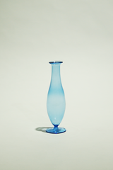 LIGHT GLASS VASE-51 NR-KR-356 Lauscha VINTAGE FLOWERVASE