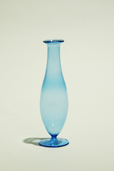 LIGHT GLASS VASE-51 NR-KR-356 Lauscha VINTAGE FLOWERVASE