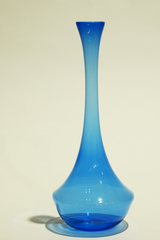 LIGHT GLASS VASE-70 NR-KR-375 Lauscha VINTAGE FLOWERVASE