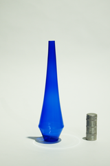 LIGHT GLASS VASE-76 NR-KR-381 Lauscha VINTAGE FLOWERVASE