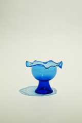 LIGHT GLASS VASE-90 NR-KR-395 Lauscha VINTAGE FLOWERVASE