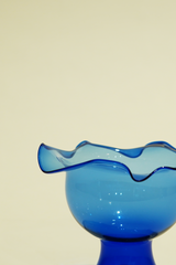 LIGHT GLASS VASE-90 NR-KR-395 Lauscha VINTAGE FLOWERVASE