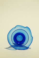 LIGHT GLASS VASE-90 NR-KR-395 Lauscha VINTAGE FLOWERVASE