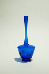 LIGHT GLASS VASE-118 NR-KR-452 Lauscha VINTAGE FLOWERVASE