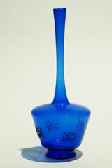 LIGHT GLASS VASE-118 NR-KR-452 Lauscha VINTAGE FLOWERVASE