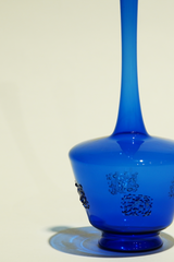 LIGHT GLASS VASE-118 NR-KR-452 Lauscha VINTAGE FLOWERVASE