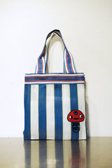 VIVAN ROOM MATE HAND EMBROIDERY TOTE BAG 005 BLUE