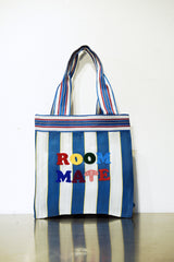 VIVAN ROOM MATE HAND EMBROIDERY TOTE BAG 005 BLUE