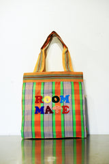 VIVAN ROOM MATE HAND EMBROIDERY TOTE BAG 006 ORANGE