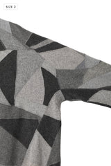 AVANI Recrafted Cashmere Patchwork Crew Knit Gray – Size 2