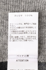 AVANI Recrafted Cashmere Patchwork Crew Knit Gray