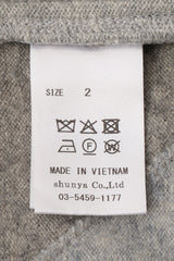 AVANI Recrafted Cashmere Patchwork Full-Zip Jersey Gray – Size 2 label