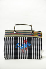 VIVAN Los Angeles HAND EMBROIDERY LUNCH BAG 001 BLACK