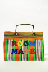 VIVAN ROOM MATE HAND EMBROIDERY LUNCH BAG 006 ORANGE