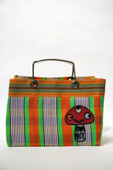 VIVAN ROOM MATE HAND EMBROIDERY LUNCH BAG 006 ORANGE