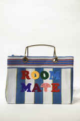 VIVAN ROOM MATE HAND EMBROIDERY LUNCH BAG 005 BLUE