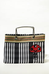 VIVAN ROOM MATE HAND EMBROIDERY LUNCH BAG 004 BLACK