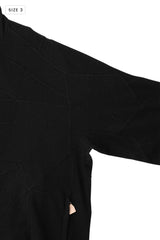 AVANI Recrafted Cashmere Patchwork Full-Zip Jersey Black – Size 3