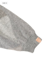 AVANI Recrafted Cashmere Patchwork Full-Zip Jersey Gray – Size 2