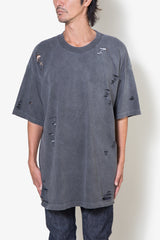 IIWII DAMAGE TEE BLACK
