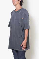 IIWII DAMAGE TEE BLACK