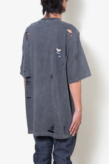 IIWII DAMAGE TEE BLACK