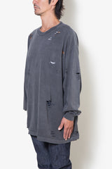 IIWII DAMAGE LS TEE BLACK