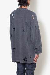 IIWII DAMAGE LS TEE BLACK