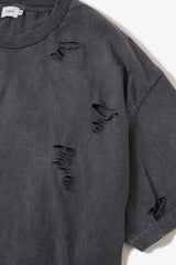 IIWII DAMAGE TEE BLACK