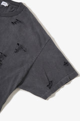 IIWII DAMAGE TEE BLACK