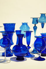 LIGHT GLASS VASE-109 NR-KR-414　Lauscha(ラウシャ）吹きガラスフラワーベース