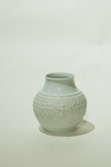 Saltmann VASE  NR 97 25_FV_65 VINTAGE OP ART VASE