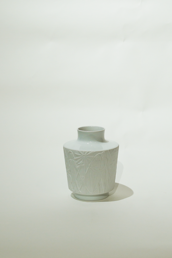 PORCELAIN VASE  NR _101 25_FV_022  VINTAGE OP ART VASE