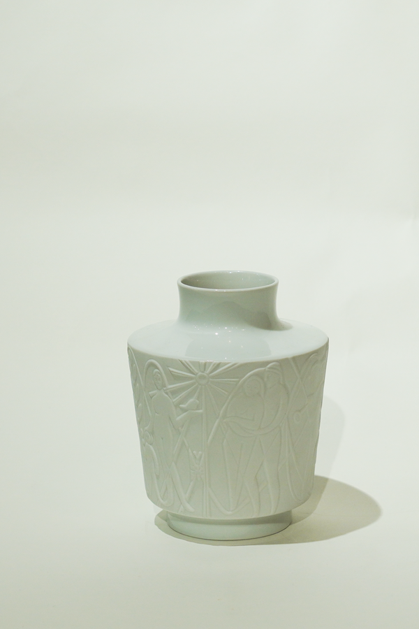 PORCELAIN VASE  NR _101 25_FV_022  VINTAGE OP ART VASE