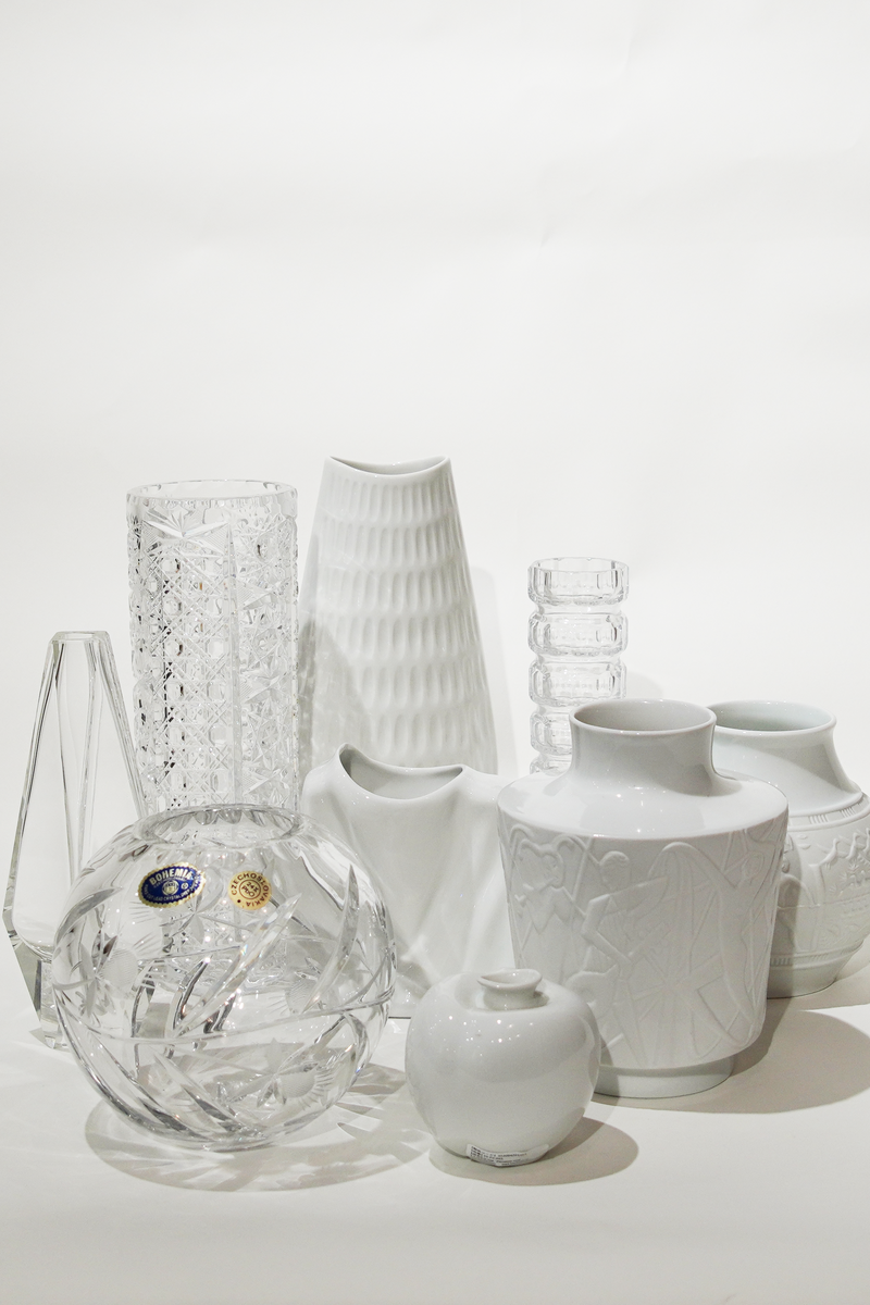 PORCELAIN VASE -194 25_FV_054 VINTAGE OP ART VASE