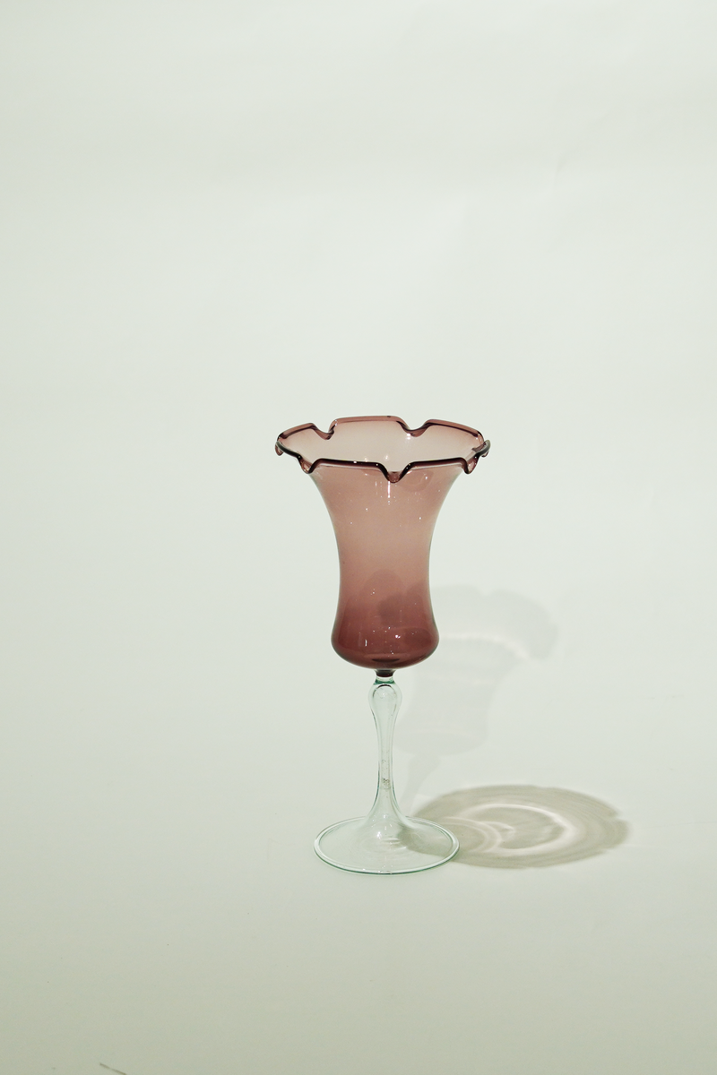 LIGHT GLASS-79  NR-KR-384　Lauscha VINTAGE FLOWERVASE