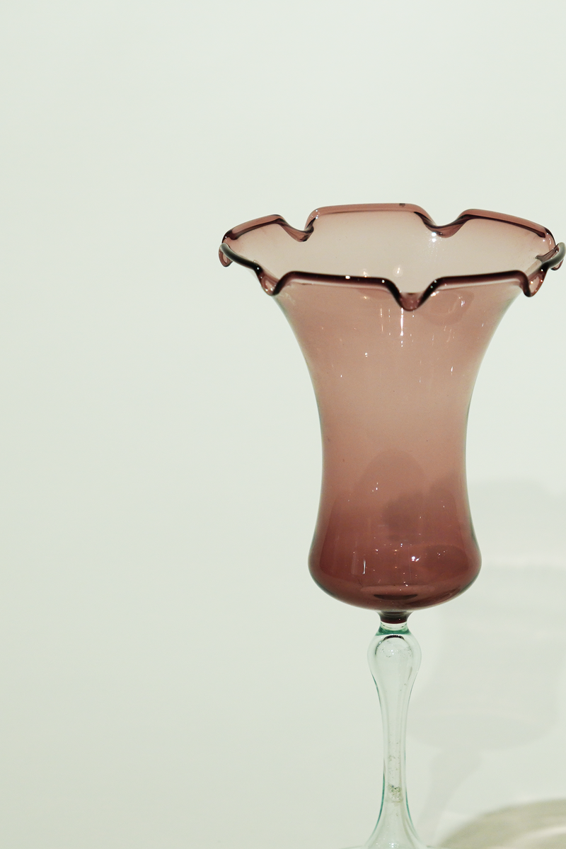 LIGHT GLASS-79  NR-KR-384　Lauscha VINTAGE FLOWERVASE