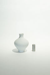 PORCELAIN VASE - 2 VINTAGE OP ART VASE