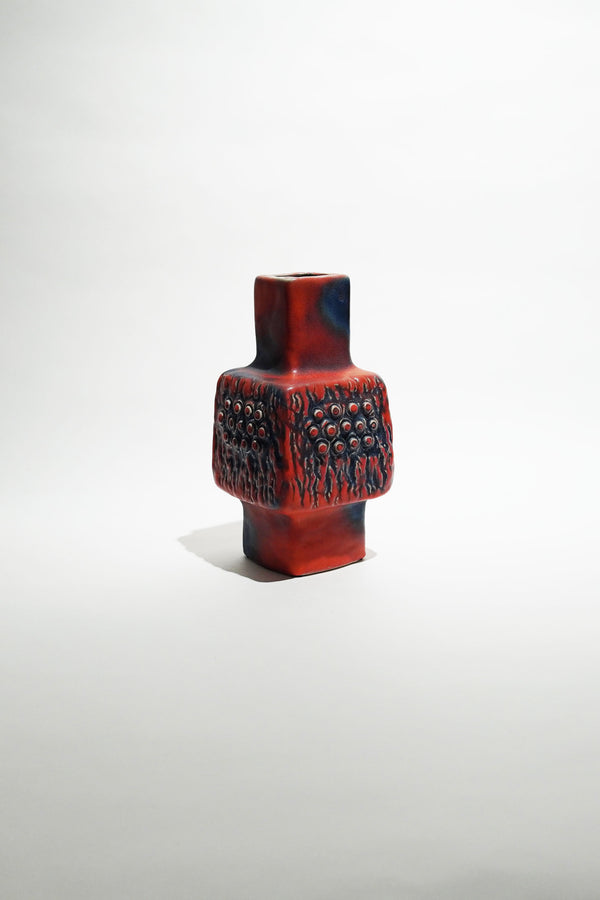 Fohr Keramik Vase　Fat Lava Ceramics Orange,Blue　NR-KR-039