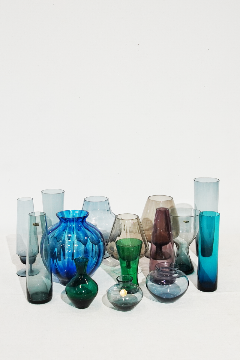 / Wagenfeld Wilhelm ワーゲンフェルト 17cm 50sガラスベース WMF E＊Wagenfeld WMF organ-online.com - (LL) Vase Glass / 花瓶・フラワースタンド