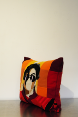 AVANI　Cashmere Patchwork Cushion   M-J　ICON 　カシミアパッチワーククッション　M-J　 象徴