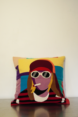 AVANI　Cashmere Patchwork Cushion　K-C IMPULSE  カシミアパッチワーククッション　K-C 衝動