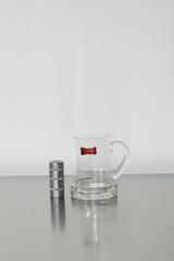1950's WMF Wilhelm Wagenfeld Vintage Glass Beer Mug "die Gläser Idee" West Germany