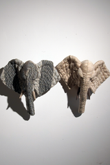 yuya inagawa  handmade ELEPHANT-beige doll object　ハンドメイド ゾウ-グレー-M